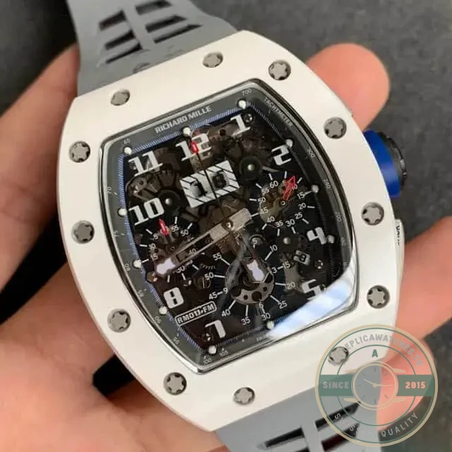 Replica Richard Mille 011 White Ceramic Case - Swiss-Made Clone Watch
