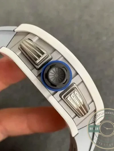 Replica Richard Mille 011 White Ceramic Case - Swiss Movement Replica Watch