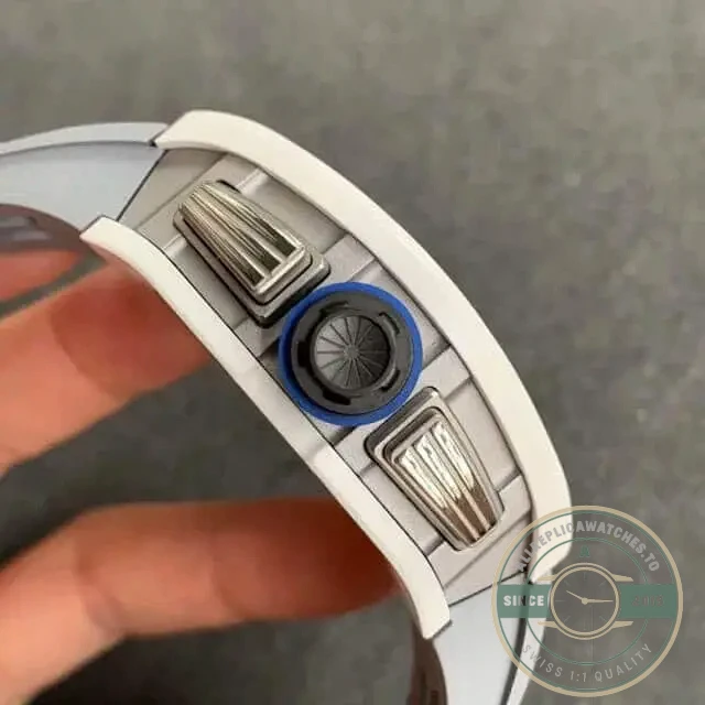 Replica Richard Mille 011 White Ceramic Case - Swiss Movement Replica Watch