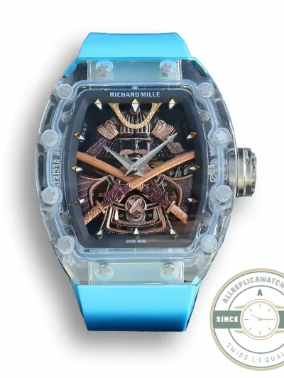 Replica Richard Mille 047 New Samurai Armor Blue Strap - Budget Luxury Replica Watch
