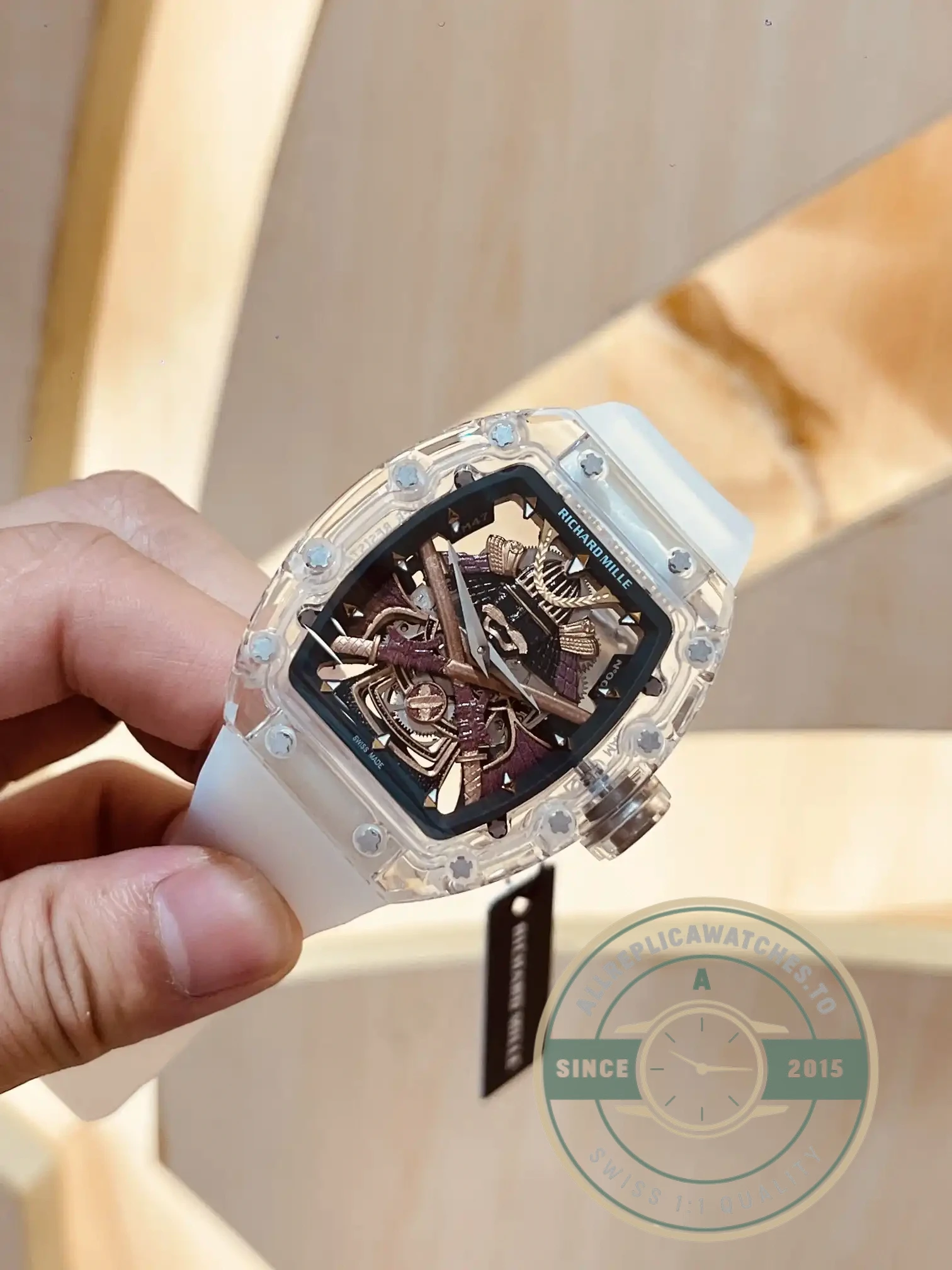 Replica Richard Mille 047 New Samurai Armor Transparent Strap - Affordable Luxury Replica Timepiece