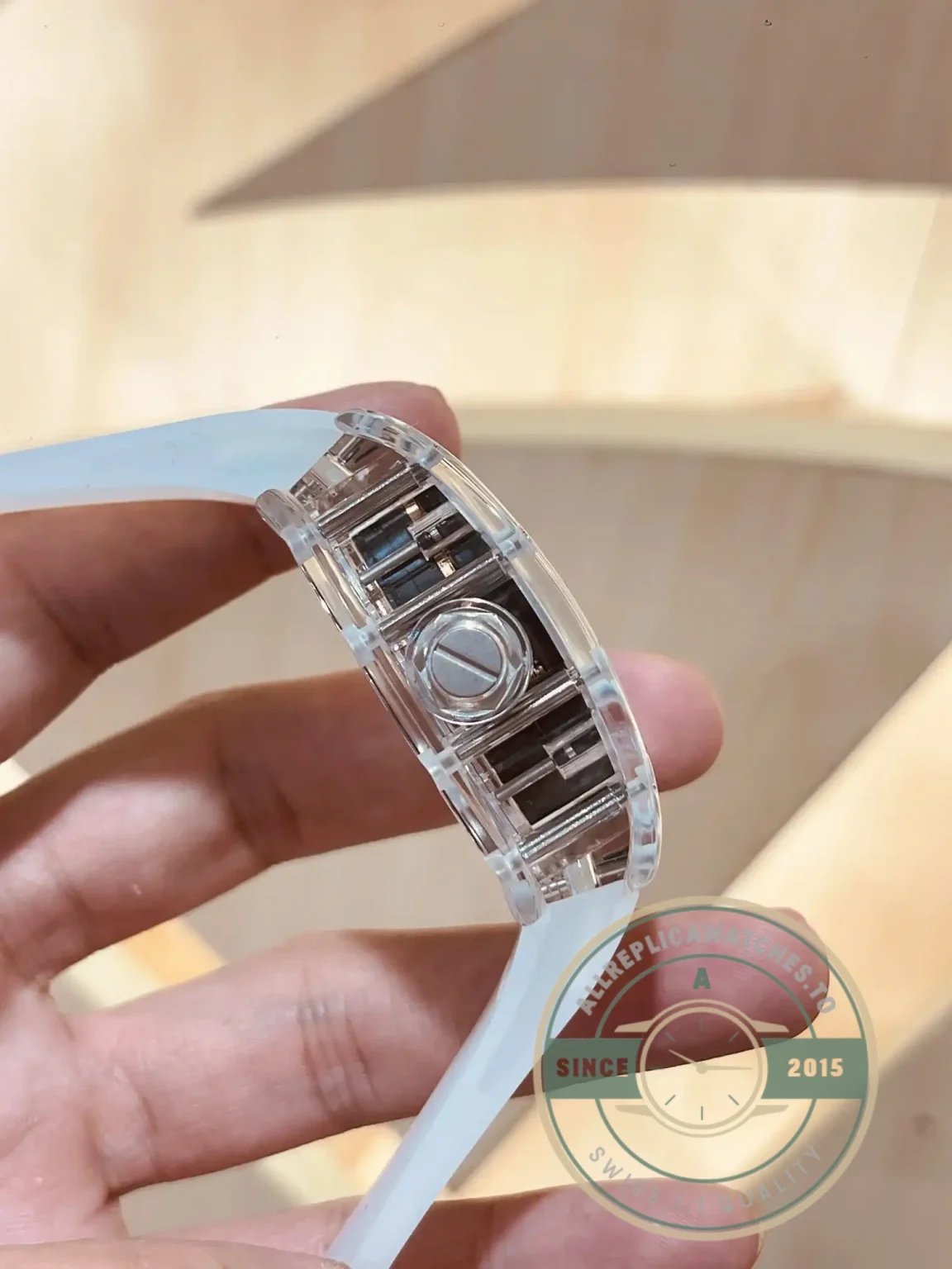 Replica Richard Mille 047 New Samurai Armor Transparent Strap - Premium Super Clone Watch