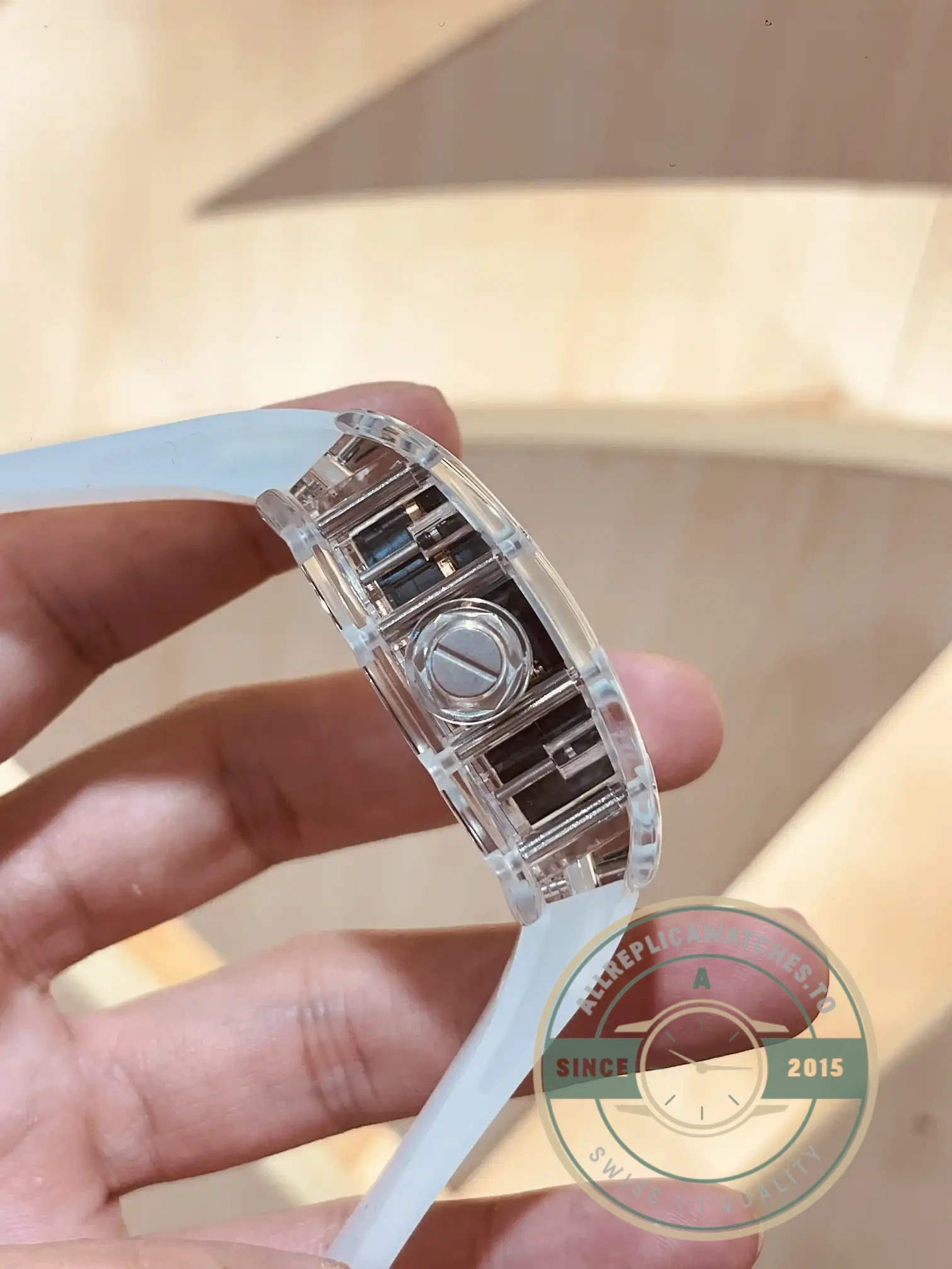 Replica Richard Mille 047 New Samurai Armor Transparent Strap - Premium Super Clone Watch