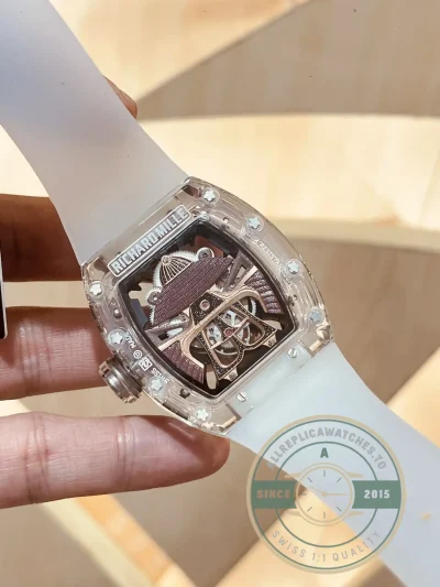 Replica Richard Mille 047 New Samurai Armor Transparent Strap - Swiss Movement Replica Watch