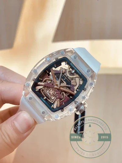 Replica Richard Mille 047 New Samurai Armor White Strap - Swiss-Made Clone Watch