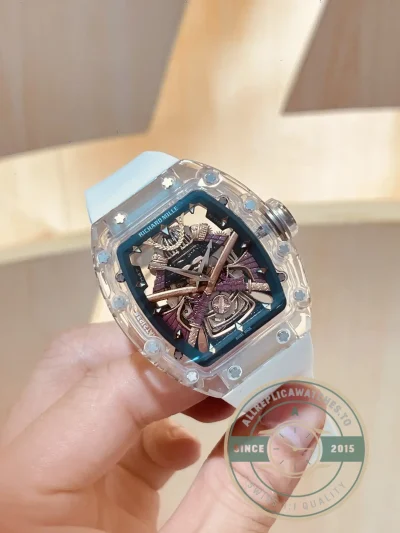Replica Richard Mille 047 New Samurai Armor White Strap - Affordable Luxury Replica Timepiece