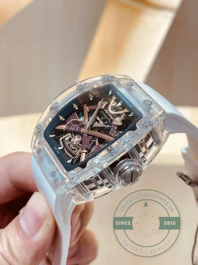 Replica Richard Mille 047 New Samurai Armor White Strap - Swiss-Made Clone Watch