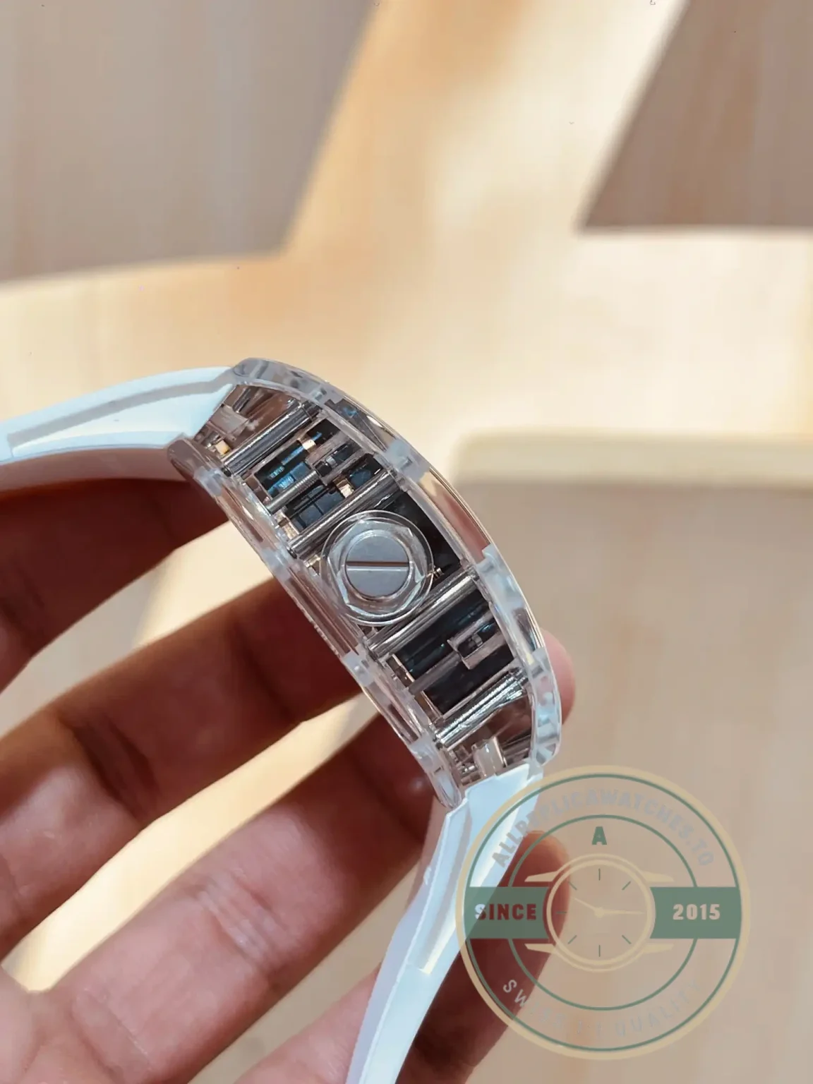 Replica Richard Mille 047 New Samurai Armor White Strap - Swiss-Made Clone Watch