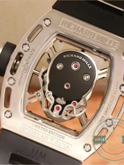 Replica Richard Mille 052 Silver Skull Dial Swiss Movement - Affordable Super Clone Watch