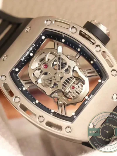 Replica Richard Mille 052 Silver Skull Dial Swiss Movement - Affordable Super Clone Watch