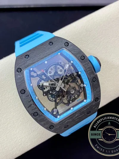 Replica Richard Mille 055 Blue Strap - Factory Super Clone Watch