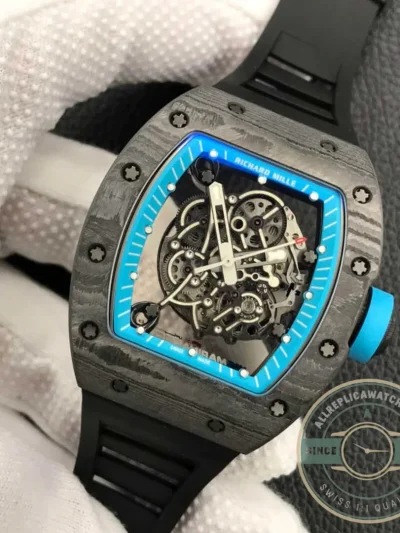 Replica Richard Mille 055 Carbon Fiber Case - Factory Super Clone Watch