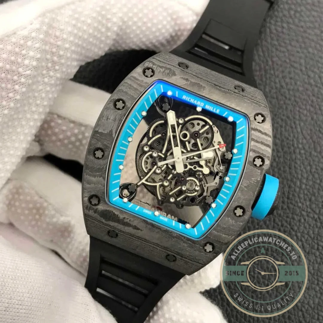 Replica Richard Mille 055 Carbon Fiber Case - Factory Super Clone Watch