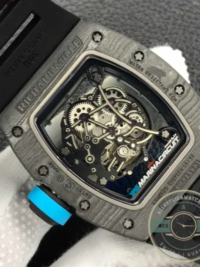 Replica Richard Mille 055 Carbon Fiber Case - 1:1 Swiss Replica Watch