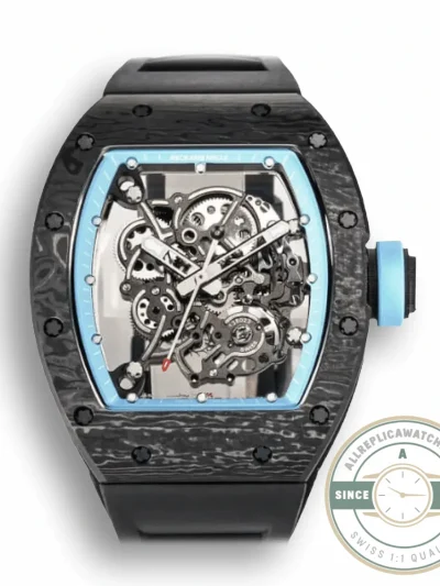 Replica Richard Mille 055 Ntpt Black Rubber Strap - Factory Super Clone Watch