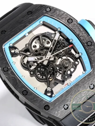 Replica Richard Mille 055 Ntpt Black Rubber Strap - Luxury Replica Watch