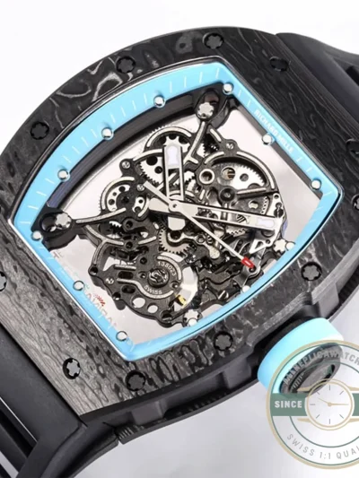 Replica Richard Mille 055 Ntpt Black Rubber Strap - Budget Luxury Replica Watch