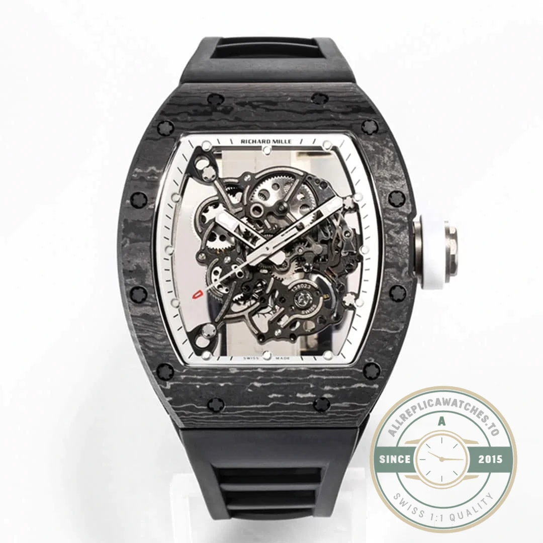 Replica Richard Mille 055 Ntpt Black Strap - Swiss-Made Clone Watch