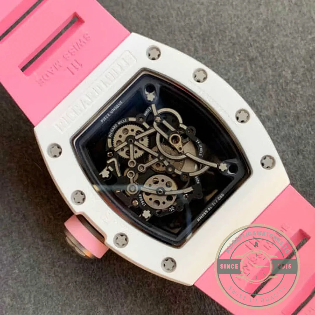 Replica Richard Mille 055 V2 Ceramic Pink Strap - Top-Tier Swiss Replica Watch