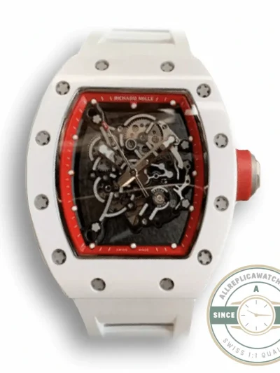 Replica Richard Mille 055 V2 Ceramic Rubber Strap - High-Grade Replica Watch