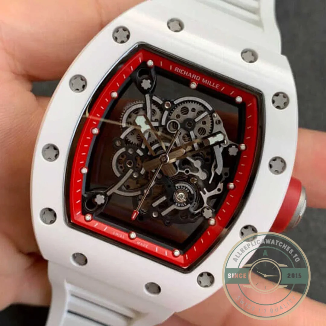 Replica Richard Mille 055 V2 Ceramic Rubber Strap - Premium Super Clone Watch