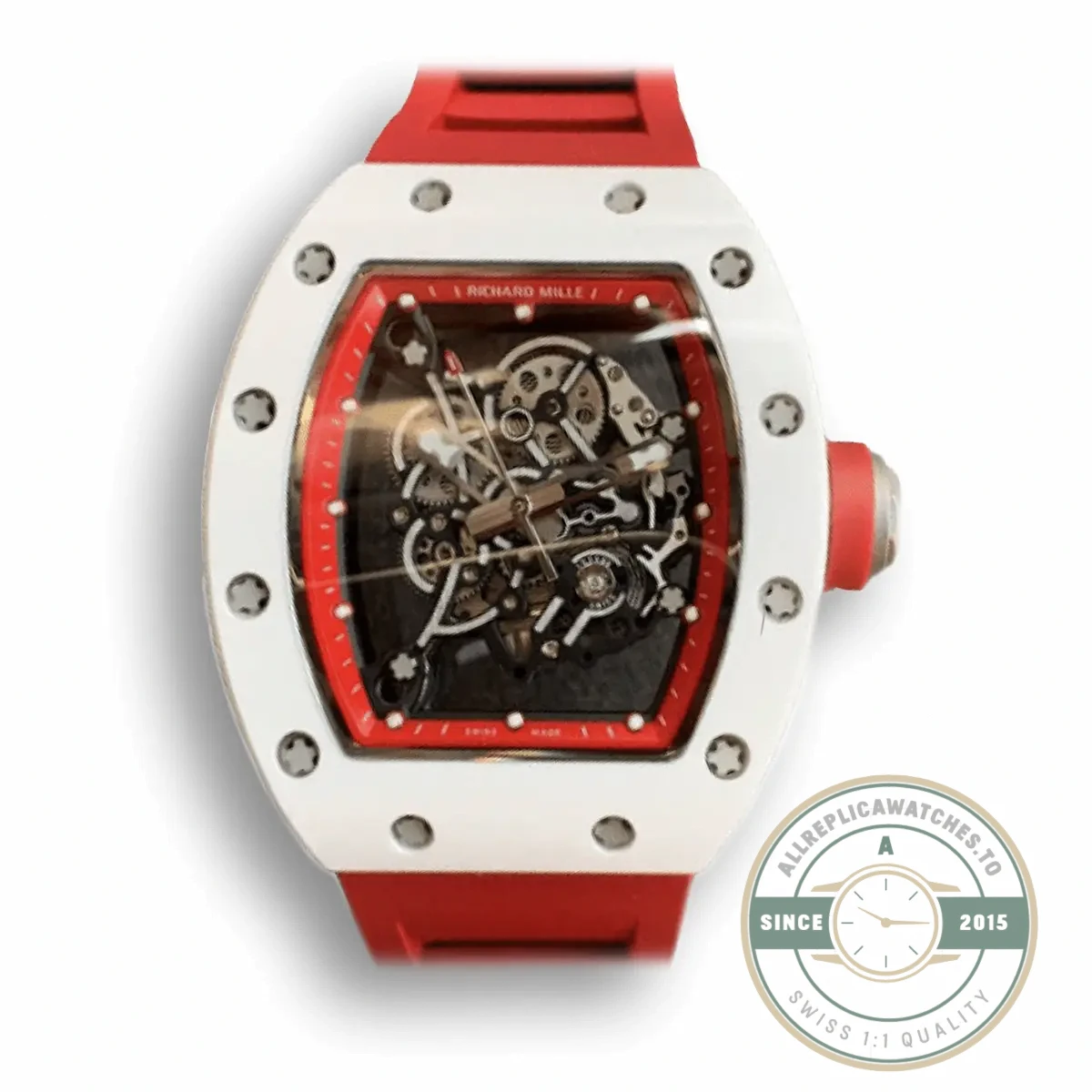 Replica Richard Mille 055 V2 Ceramic Skeleton Dial - Factory Super Clone Watch