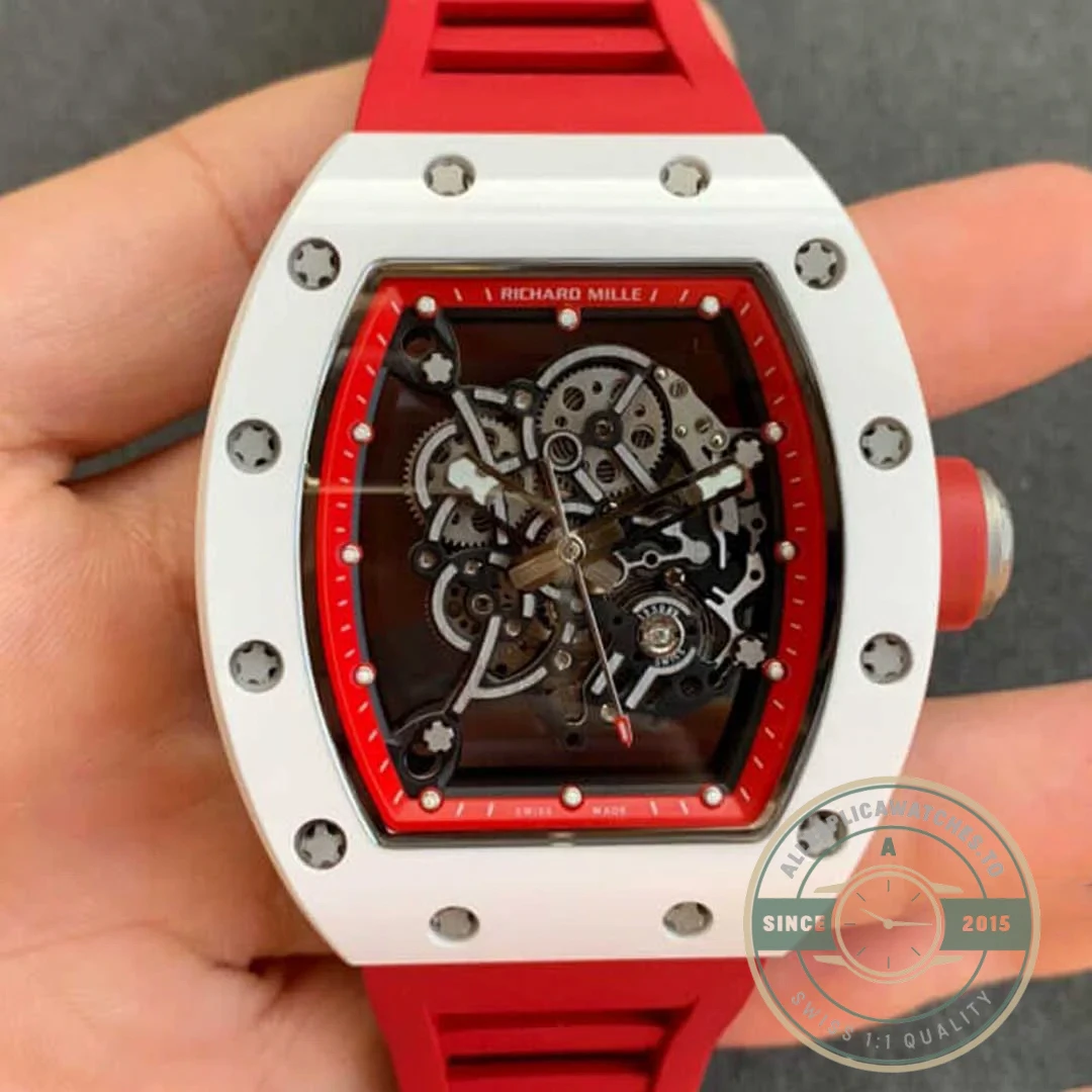Replica Richard Mille 055 V2 Ceramic Skeleton Dial - High-Grade Replica Watch
