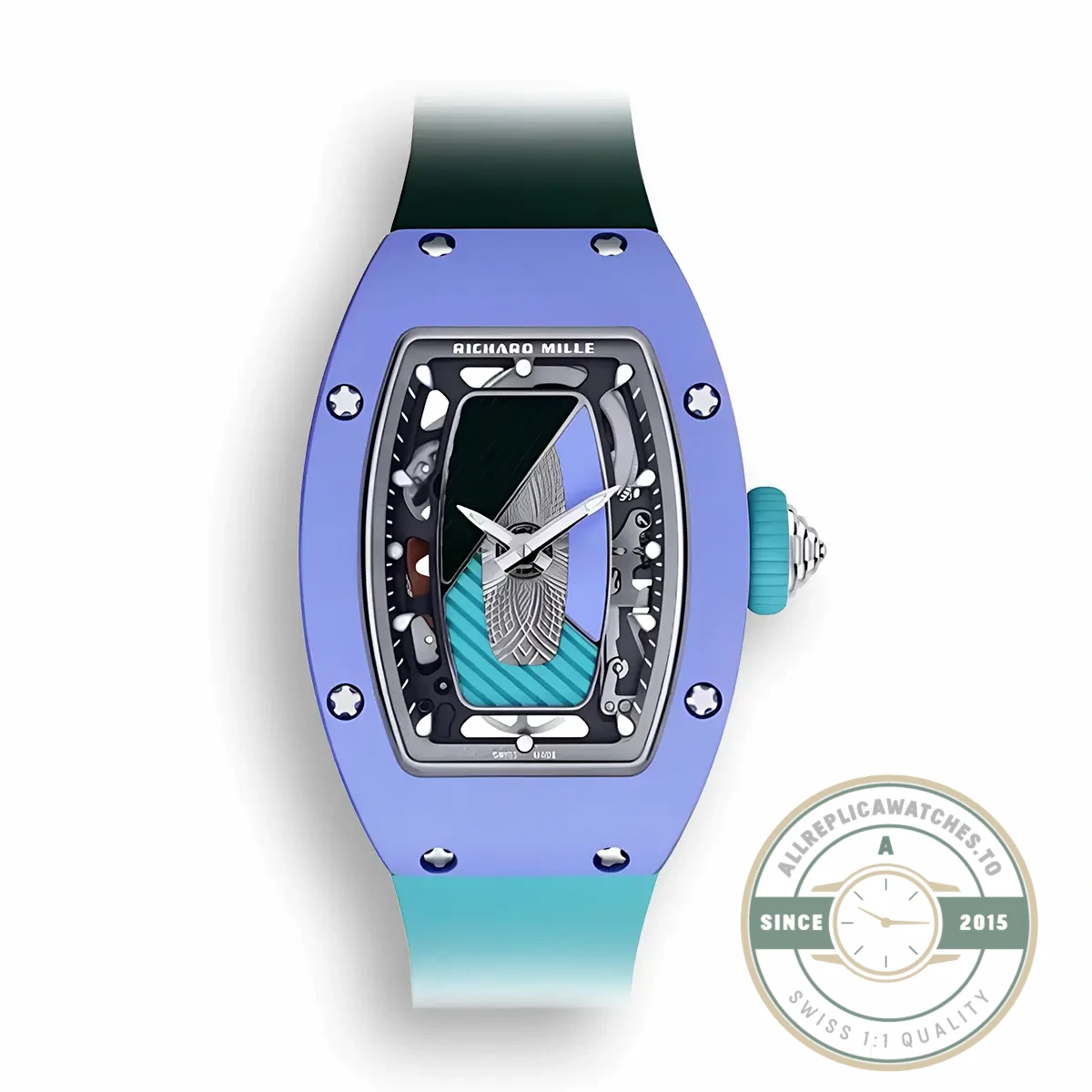 Replica Richard Mille 07-01 Automatic Coloured Ceramics Pastel Blue Limited Edition - 1:1 Swiss Replica Watch
