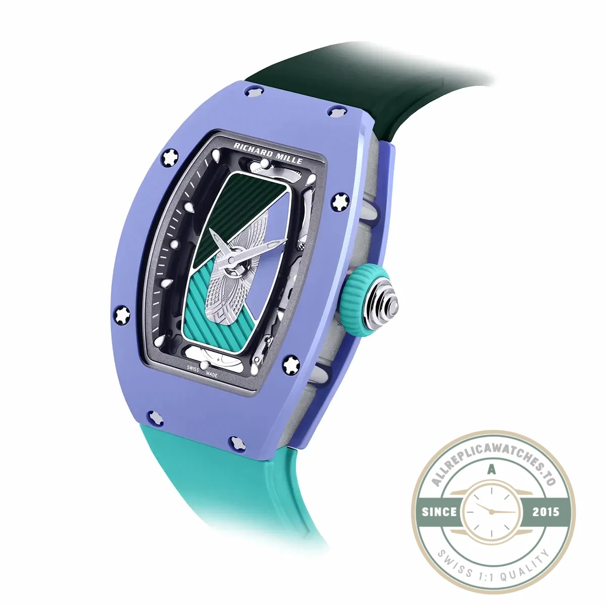 Replica Richard Mille 07-01 Automatic Coloured Ceramics Pastel Blue Limited Edition - 1:1 Swiss Replica Watch