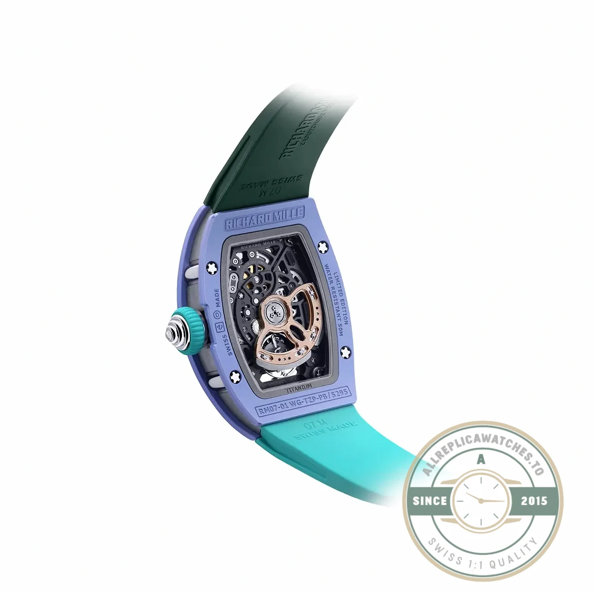 Replica Richard Mille 07-01 Automatic Coloured Ceramics Pastel Blue Limited Edition - Affordable Super Clone Watch