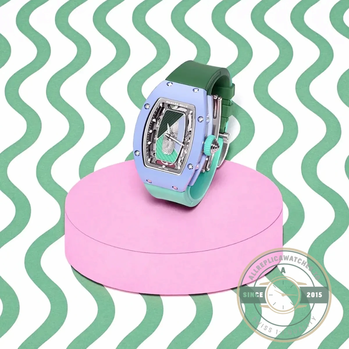 Replica Richard Mille 07-01 Automatic Coloured Ceramics Pastel Blue Limited Edition - Budget Luxury Replica Watch