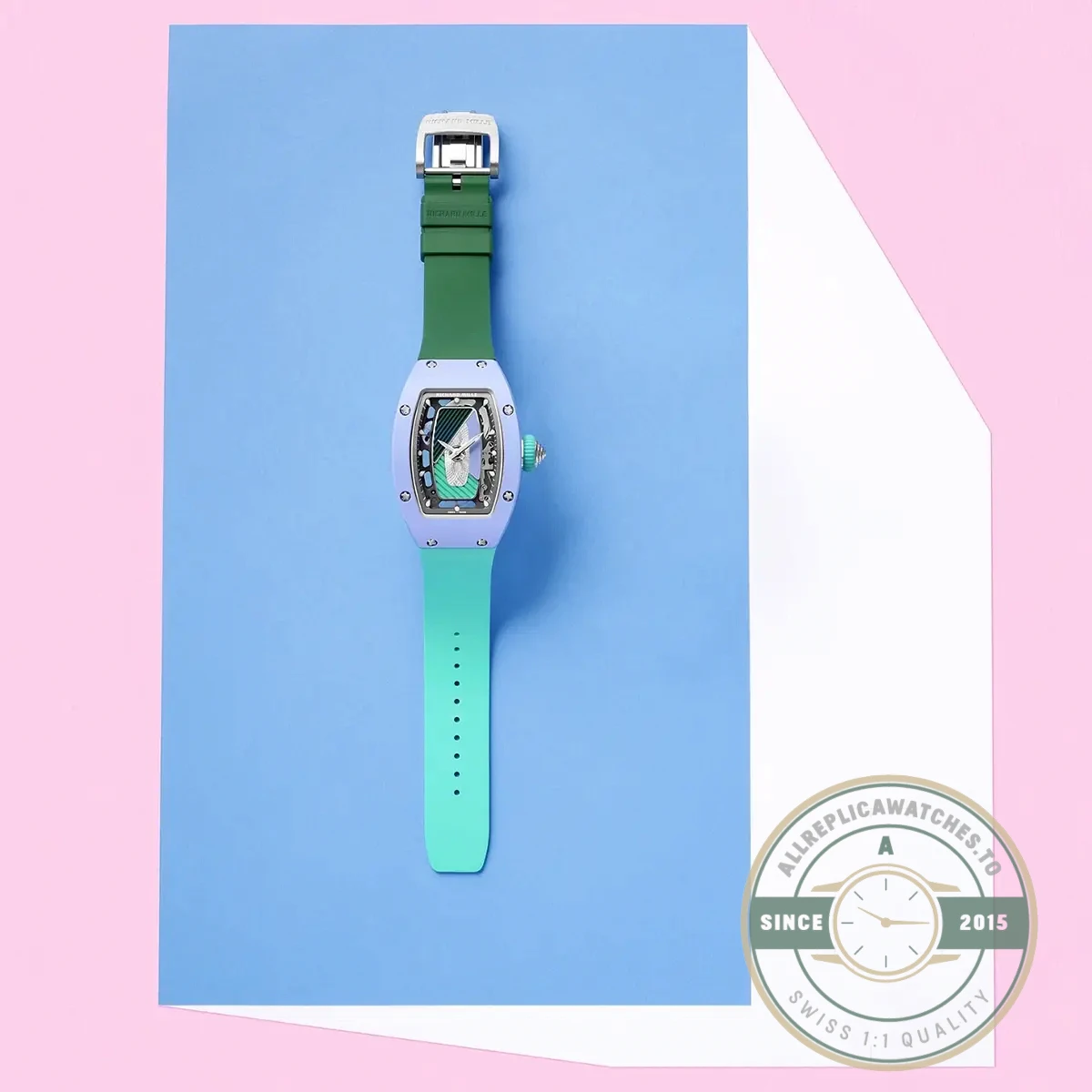 Replica Richard Mille 07-01 Automatic Coloured Ceramics Pastel Blue Limited Edition - High-Grade Replica Watch