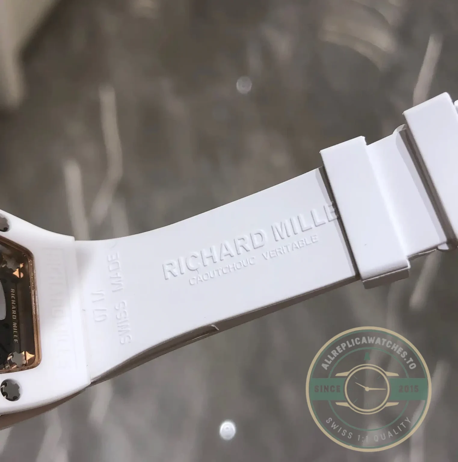 Replica Richard Mille 07-01 White Ceramic & Rose Gold With Diamonds - Affordable Super Clone Watch