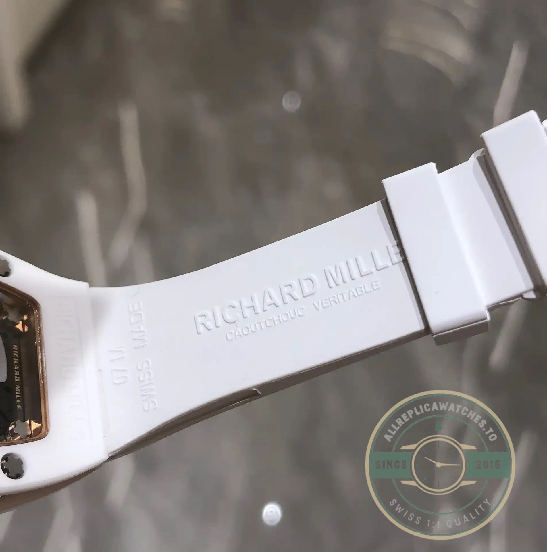 Replica Richard Mille 07-01 White Ceramic & Rose Gold With Diamonds - Affordable Super Clone Watch
