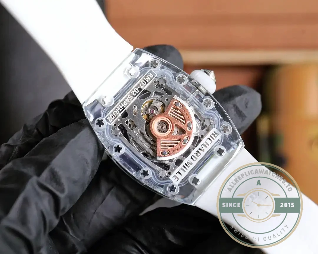 Replica Richard Mille 07-02 Pink Lady Sapphire - Factory Super Clone Watch