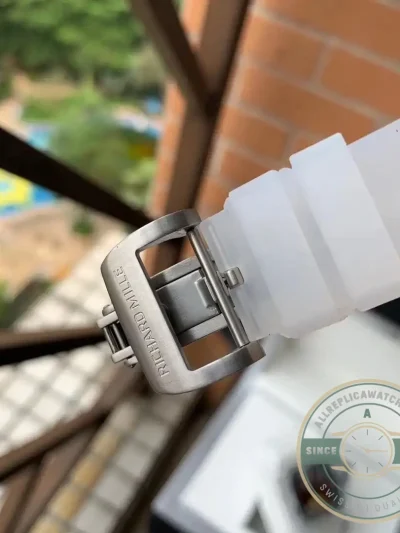 Replica Richard Mille 11-03 Glass Transparent White Strap - Best Quality Replica Watch