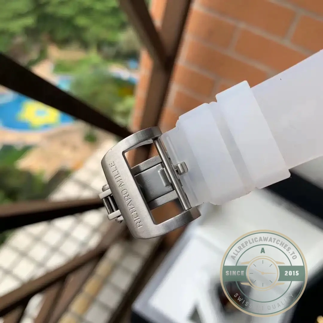 Replica Richard Mille 11-03 Glass Transparent White Strap - Best Quality Replica Watch