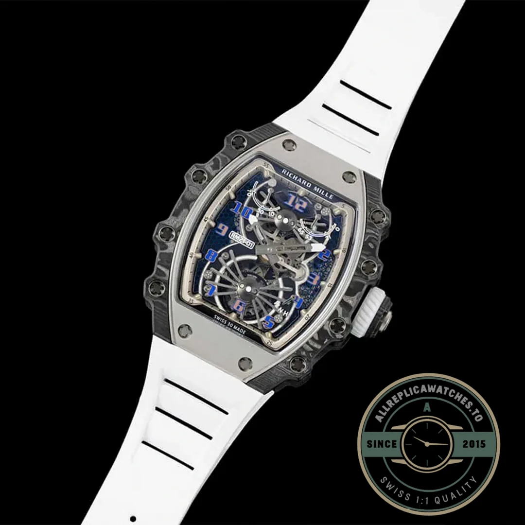 Replica Richard Mille 21-01 Tourbillon Carbon Fiber Bezel - High-Grade Replica Watch