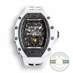 Replica Richard Mille 21-02 V2 White Rubber Strap - Luxury Replica Watch