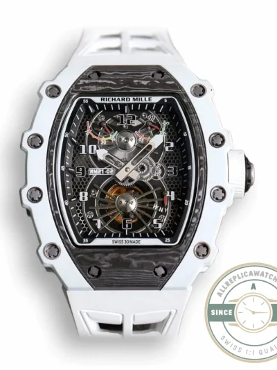 Replica Richard Mille 21-02 V2 White Rubber Strap - Luxury Replica Watch