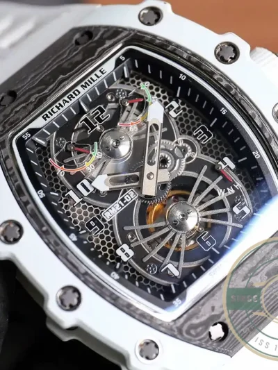 Replica Richard Mille 21-02 V2 White Rubber Strap - Luxury Replica Watch