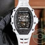 Replica Richard Mille 21-02 V2 White Rubber Strap - Swiss Movement Replica Watch