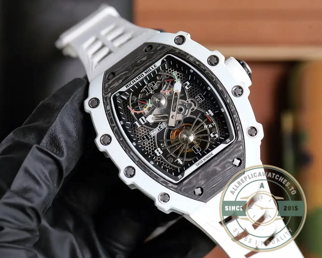 Replica Richard Mille 21-02 V2 White Rubber Strap - Luxury Replica Watch