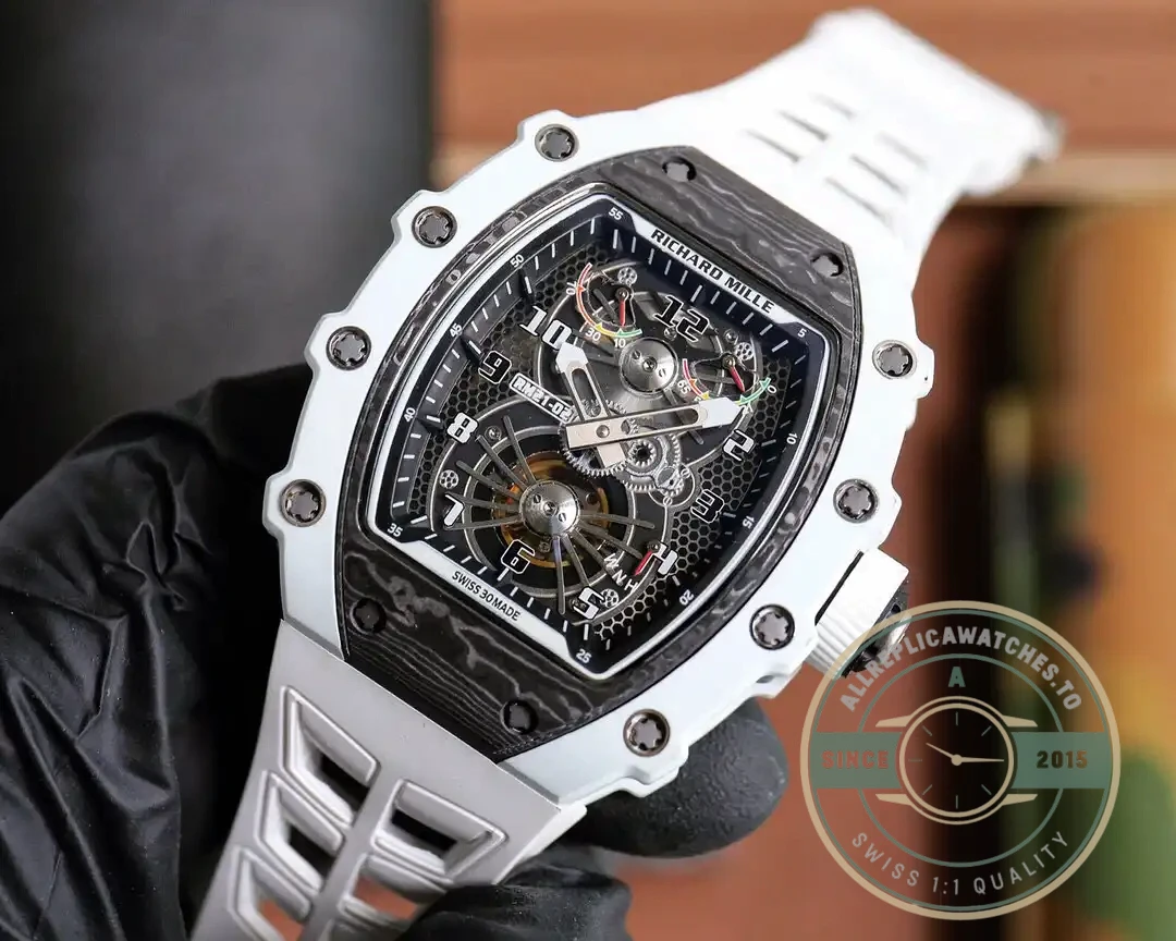 Replica Richard Mille 21-02 V2 White Rubber Strap - Affordable Super Clone Watch