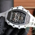 Replica Richard Mille 21-02 V2 White Rubber Strap - Affordable Super Clone Watch