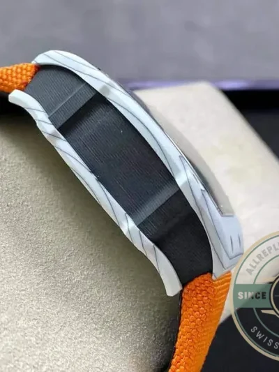 Replica Richard Mille 27-02 Skeleton Tourbillon Orange Strap - Top-Tier Swiss Replica Watch