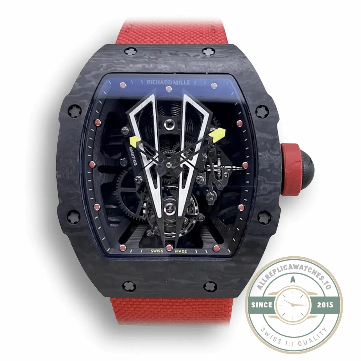 Replica Richard Mille 27-03 Tourbillon Black Carbon Fiber Case - Swiss-Made Clone Watch
