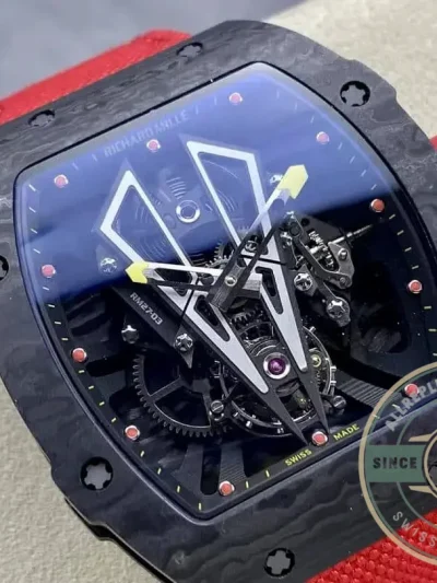 Replica Richard Mille 27-03 Tourbillon Black Carbon Fiber Case - Factory Super Clone Watch