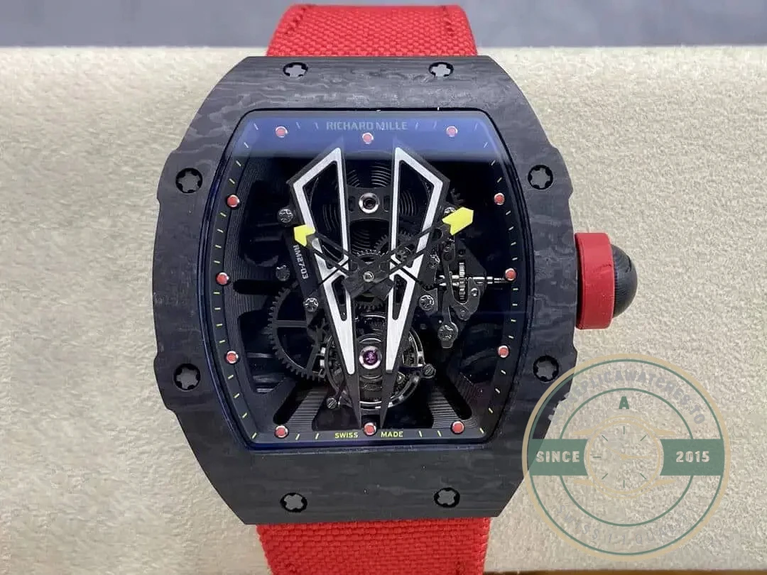 Replica Richard Mille 27-03 Tourbillon Black Carbon Fiber Case - Affordable Luxury Replica Timepiece