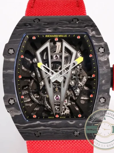 Replica Richard Mille 27-03 Tourbillon Black Carbon Fiber Case - Budget Luxury Replica Watch